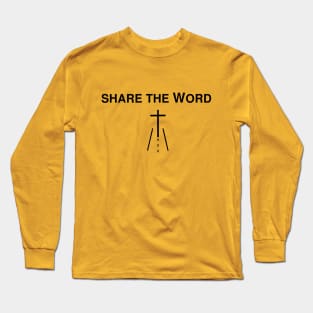 "Share the Word" - Pseudo-Cycling Christian Witness Long Sleeve T-Shirt